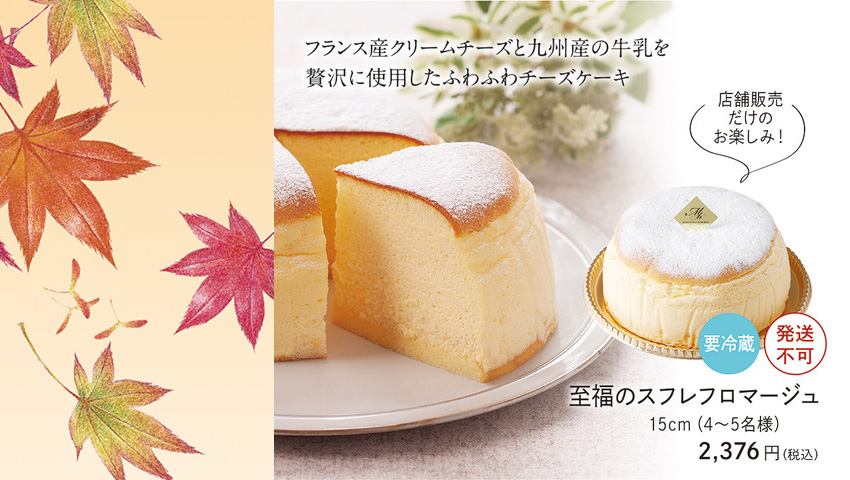 ふわふわ　至福のチーズケーキ